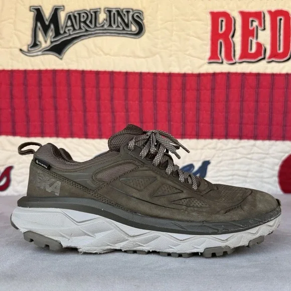 Size 9 - Hoka One One Challenger Low Women's Gore-Tex Gray/Brown - Picture 6 of 11